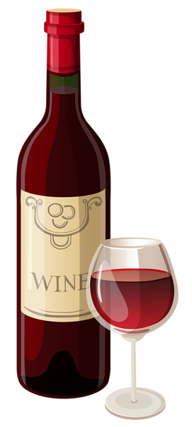 This png image - Wine Bottle and Glass PNG Vector Clipart, is available for free download