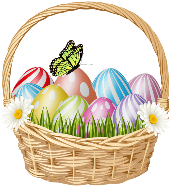 This png image - Beautiful Easter Basket Clipart Image, is available for free download