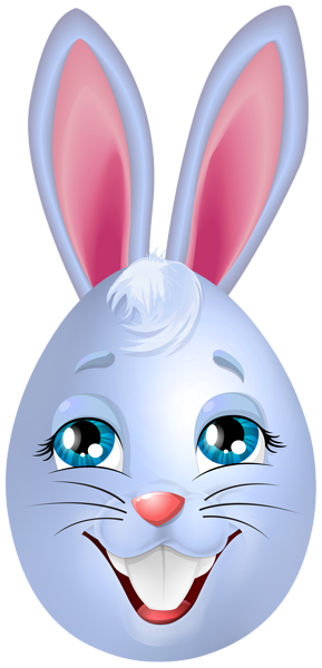 This png image - Blue Easter Bunny Egg PNG Clipart, is available for free download