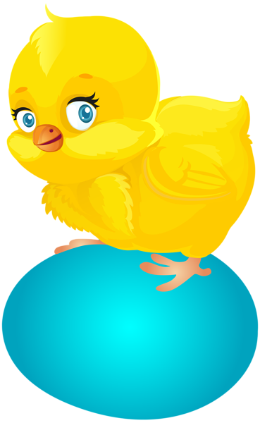 This png image - Blue Easter Egg and Chicken PNG Clip Art, is available for free download