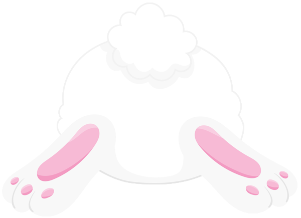 This png image - Bunny Back PNG Clip Art Image, is available for free download