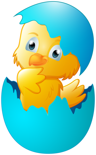 This png image - Chicken in Blue Easter Egg Transparent Image, is available for free download