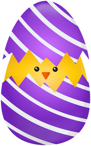 This png image - Chicken in Purple Easter Egg Clipart, is available for free download