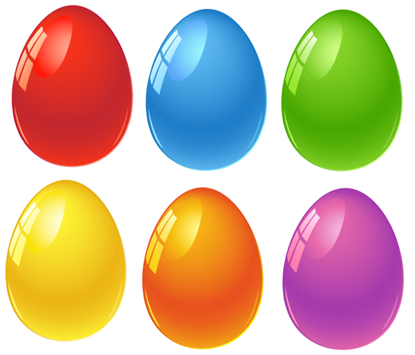This png image - Colored Easter Eggs PNG Clipart, is available for free download