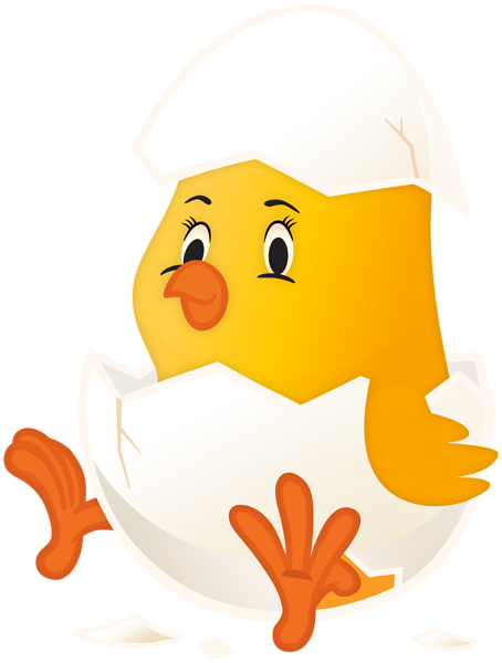 This png image - Cute Chicken in Egg Transparent Clipart, is available for free download