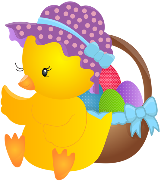 This png image - Cute Easter Chicken PNG Clip Art Image, is available for free download