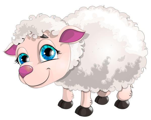 This png image - Cute White Lamb PNG Clipart Picture, is available for free download