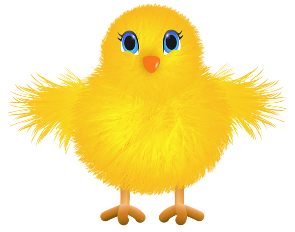 This png image - Cute Yellow Chicken Transparent PNG Clip Art Image, is available for free download