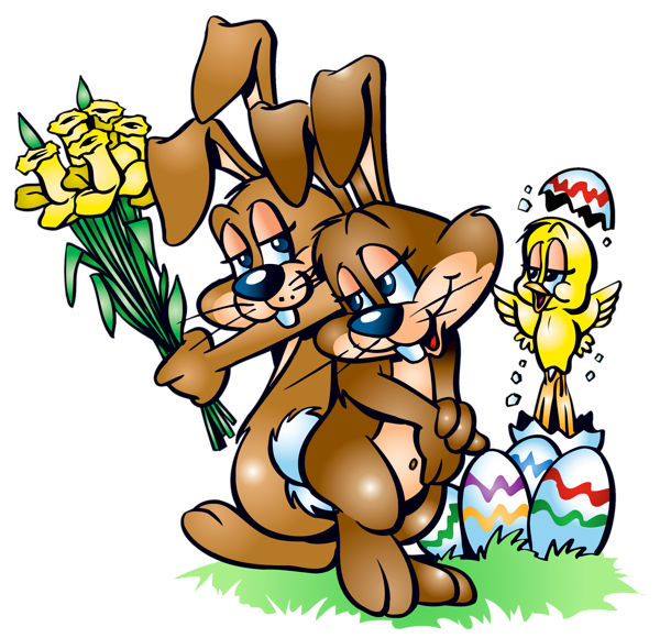 This png image - Easter Bunnies Transparent PNG Clipart, is available for free download
