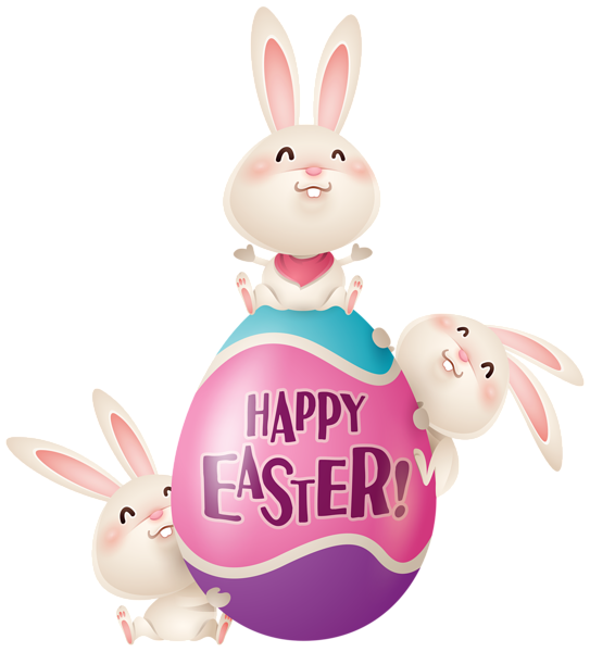 This png image - Easter Bunnies and Egg PNG Clipart Image, is available for free download