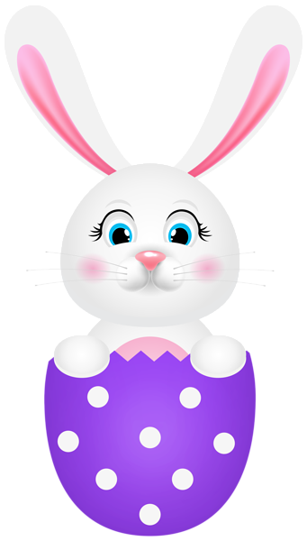 This png image - Easter Bunny on Purple Egg PNG Clipart, is available for free download