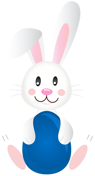 This png image - Easter Bunny with Blue Egg PNG Clipart, is available for free download