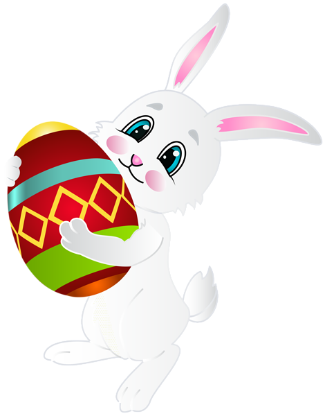 This png image - Easter Bunny with Egg PNG Clip Art Image, is available for free download