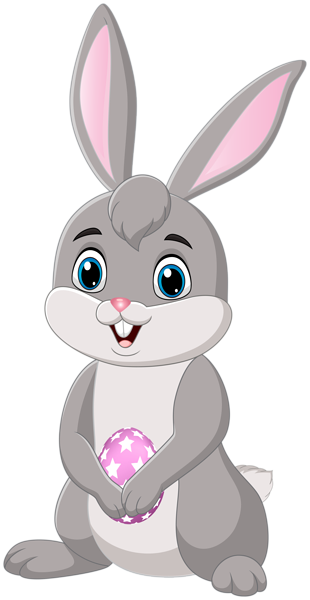 This png image - Easter Bunny with Egg PNG Clipart, is available for free download