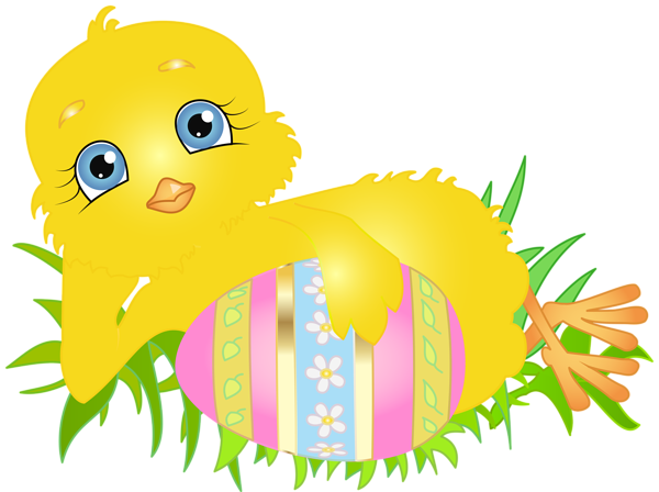 This png image - Easter Chick with Egg PNG Clip Art Image, is available for free download