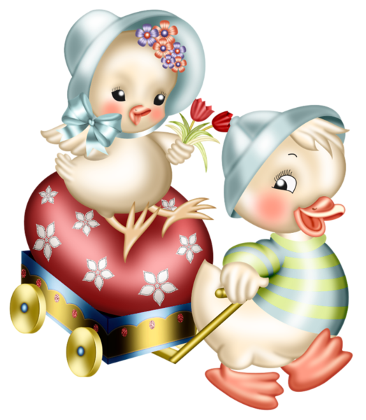 This png image - Easter Chickens Decoration PNG Picture, is available for free download