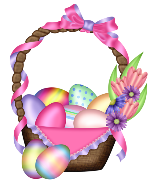 This png image - Easter Colorful Basket Transparent PNG Clipart, is available for free download