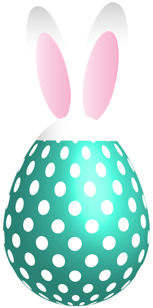This png image - Easter Dotted Bunny Egg Blue Transparent PNG Clip Art, is available for free download