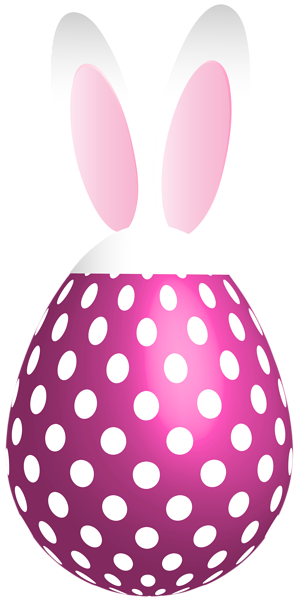 This png image - Easter Dotted Bunny Egg Pink Transparent PNG Clip Art, is available for free download