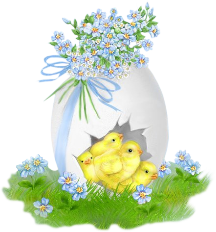 This png image - Easter Egg with Chickens, is available for free download