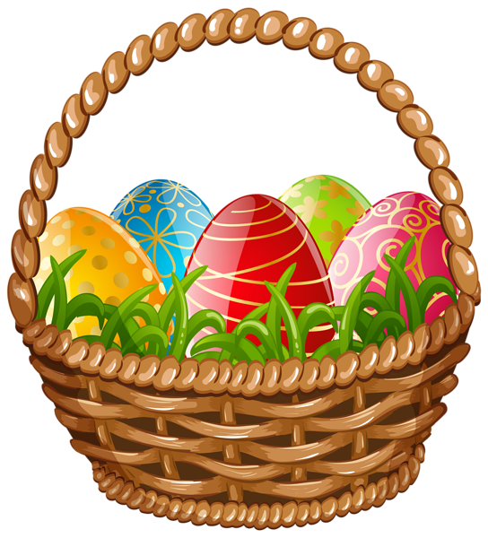 This png image - Easter Egg Basket PNG Clip Art Image, is available for free download