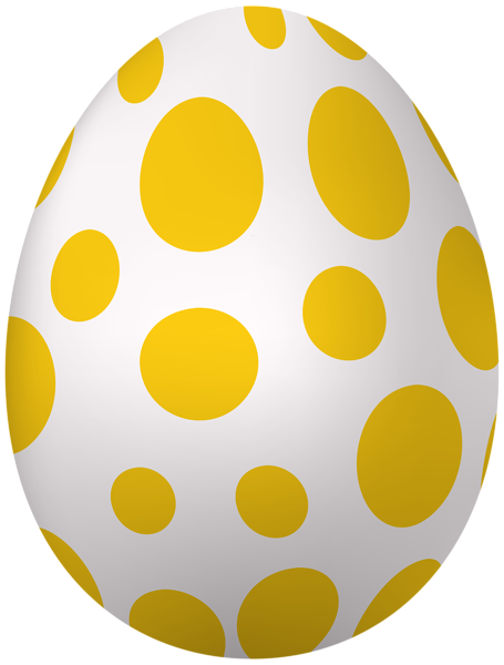 Easter Egg Yellow Spots PNG Clipart | Gallery Yopriceville - High