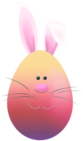 This png image - Easter Egg with Bunny Face PNG Clipart, is available for free download