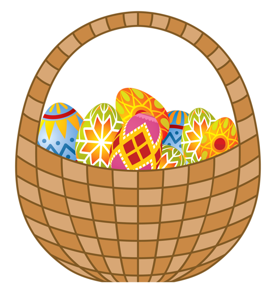 This png image - Easter Eggs and Basket PNG Clipart, is available for free download