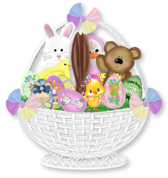 This png image - Easter Gift Basket PNG Clipart Picture, is available for free download