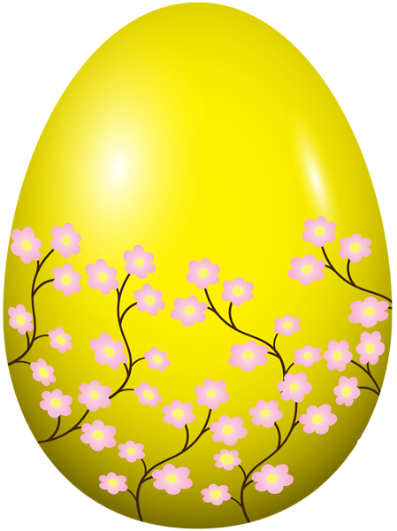 This png image - Easter Spring Egg Yellow Clip Art Image, is available for free download