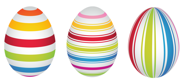 This png image - Easter Striped Eggs PNG Clipart Picture, is available for free download