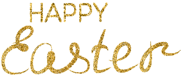 Gold Happy Easter Clip Art Image | Gallery Yopriceville - High-Quality ...