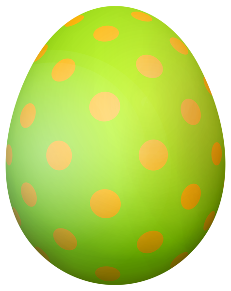 This png image - Green Dotted Easter Egg PNG Transparent Clipart, is available for free download