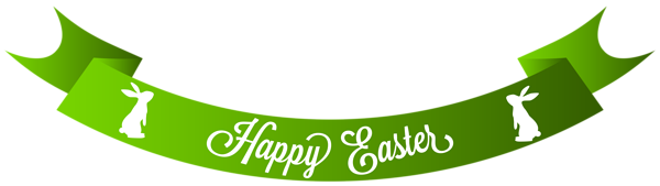 This png image - Green Happy Easter Banner PNG Clip Art Image , is available for free download