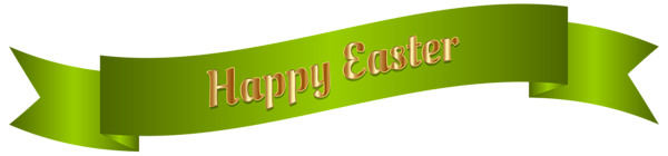 This png image - Green Happy Easter Banner PNG Clip Art Image, is available for free download