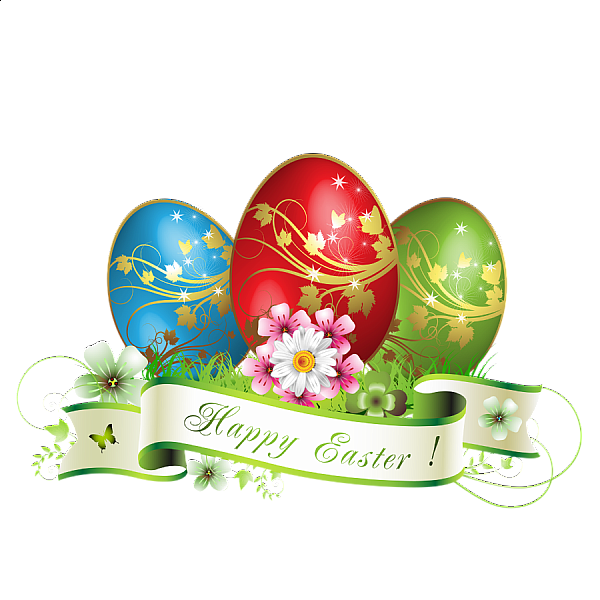 This png image - Happy Easter Eggs Decoration, is available for free download