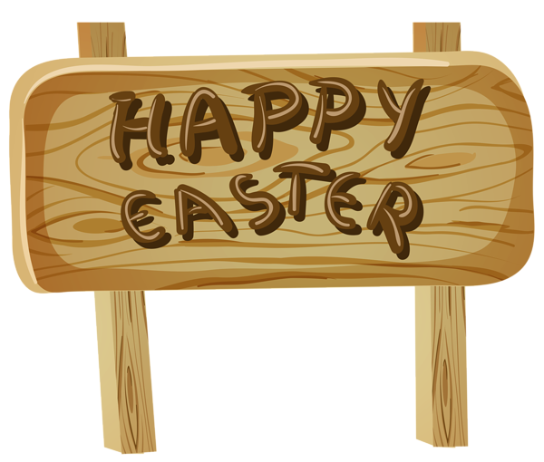 This png image - Happy Easter Sign PNG Clip Art Image, is available for free download
