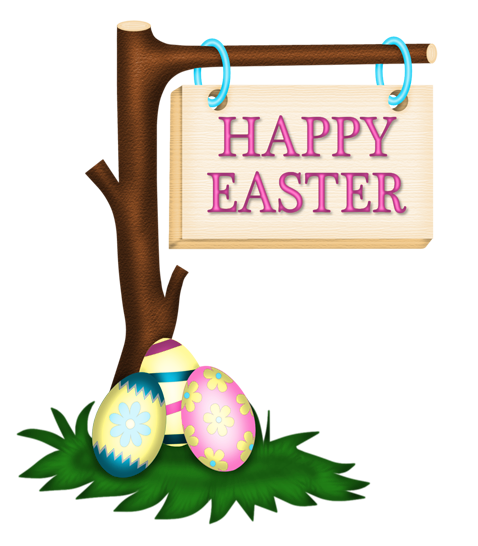 This png image - Happy Easter Sign PNG Clipart Picture, is available for free download