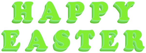 This png image - Happy Easter Text Green Transparent Clipart, is available for free download