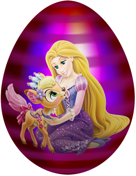 This png image - Kids Easter Egg Princess Rapunzel PNG Clip Art Image, is available for free download