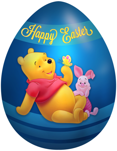 This png image - Kids Easter Egg Winnie the Pooh and Piglet PNG Clip Art Image, is available for free download