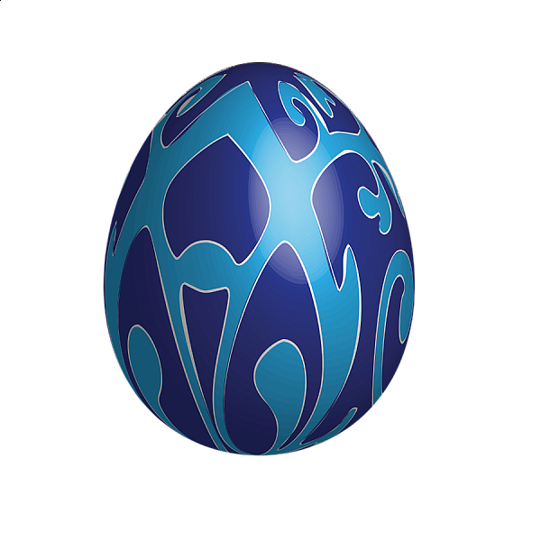 This png image - Large Blue Easter Egg, is available for free download