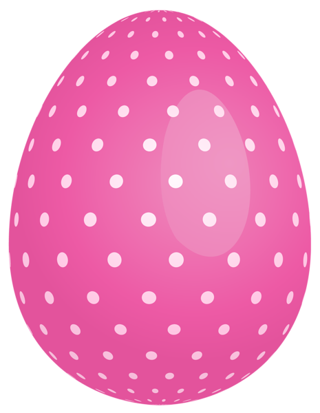 This png image - Pink Dotted Easter Egg PNG Clipart, is available for free download