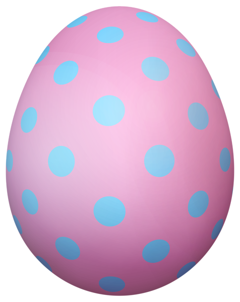 This png image - Pink Dotted Easter Egg PNG Transparent Clipart, is available for free download