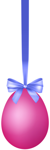 This png image - Pink Hanging Easter Egg with Bow Transparent Clip Art Image, is available for free download