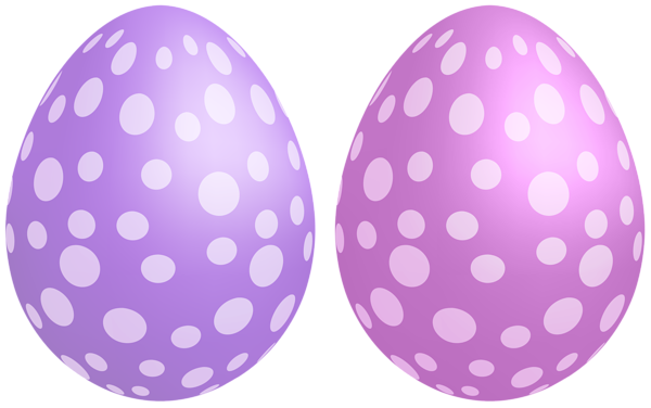 This png image - Polka Dot Easter Egg Set PNG Clipart, is available for free download