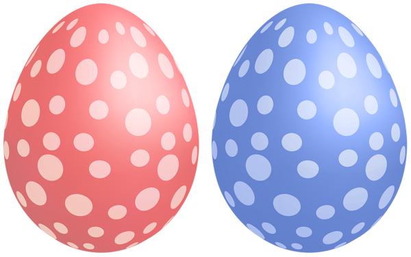This png image - Polka Dot Easter Eggs PNG Clipart, is available for free download