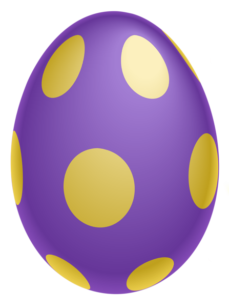 This png image - Purple Dotted Easter Egg PNG Clipairt Picture, is available for free download