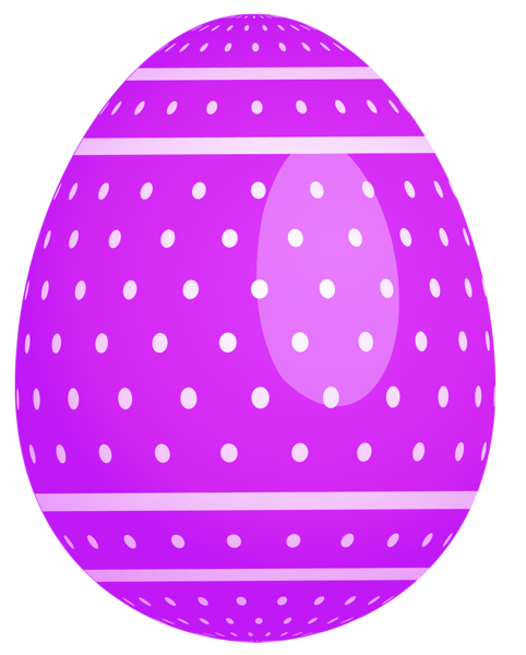 Purple Dotted Easter Egg PNG Clipart | Gallery Yopriceville - High ...