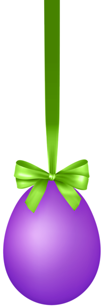This png image - Purple Hanging Easter Egg with Bow Transparent Clip Art Image, is available for free download